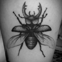 Blackwork Tattoo, Bug Tattoo