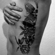 Dotwork Tattoo, Abstract Tattoo, Blackwork Tattoo