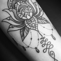 Ornamental Tattoo, Flower Tattoo, Blackwork Tattoo, Floral Tattoo