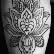 Ornamental Tattoo, Flower Tattoo, Blackwork Tattoo, Floral Tattoo